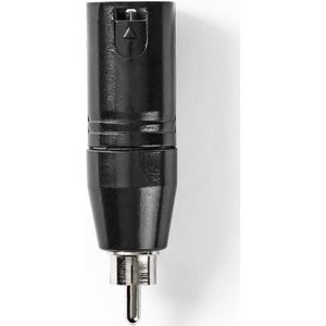 XLR Adapter | XLR 3-Pin Male - RCA Male | 1 Piece | Metal