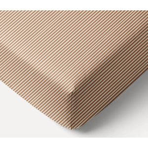PEUTER HOESLAKEN 70 X 140 CM «STRIPED» | BEIGE EN CARAMEL
