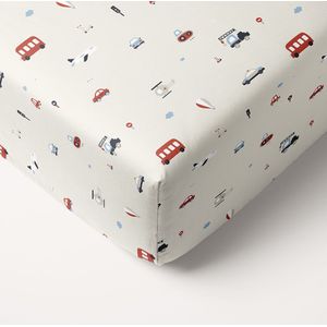 Petite Amélie - Vehicles - Hoeslaken - Beige - 90 x 200 cm