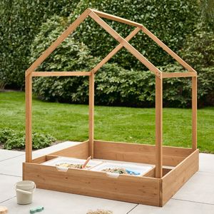 HOUTEN ZANDBAK & SPEELHUISJE «PROVENCE»