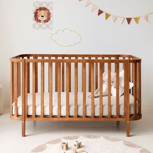 MEEGROEIBED - OVAAL - WALNOOT - HOUT - 70 X 140 CM