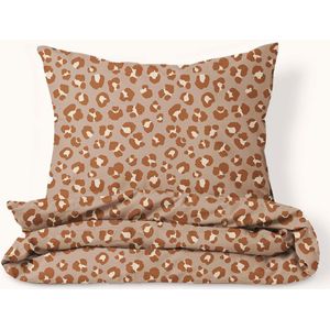Dekbedovertrekset - Flanel - Leopard - 120 x 150 cm