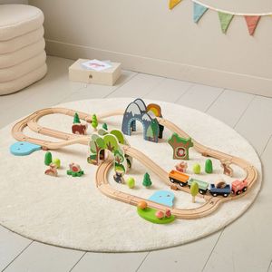 Petite Amélie - Houten Treinset «Forêt» - Meerkleurig - 62-delig