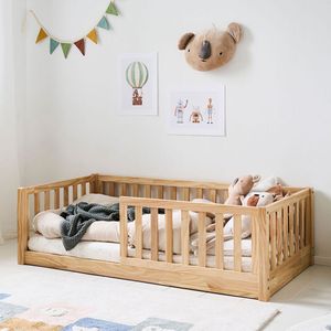 MONTESSORI VLOERBED «NID» | 70 X 140 CM | NATUREL