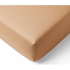 Biologisch Katoenen Jersey Hoeslaken 80x160 cm| Caramel