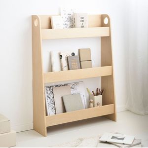 Petite Amélie - Ellipse - Houten Boekenrek - Naturel - Drie Schappen