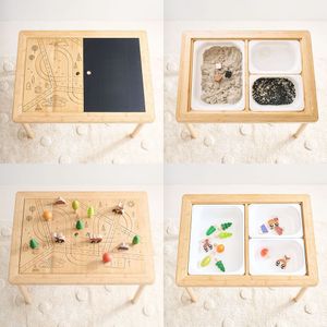 Forêt - Activiteitentafel - Zand- en Watertafel - Bamboe - Inclusief Deksels