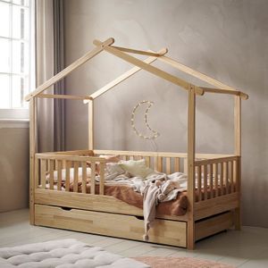 Petite Amélie - Huisbed - Warm Naturel - Grenenhout - Maison Collectie