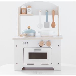 Houten speelgoedkeukentje met 8 accessoires | «Ma première cuisine»