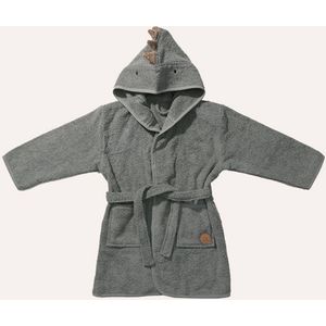 Petite Amélie - DINO - Badjas - Groen - 1-2 jaar - 100% Biologisch Katoen - GOTS-Gecertificeerd