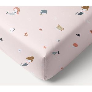 JUNIORBED HOESLAKEN 80x160 CM «MERMAIDS» | LICHT OUDROZE