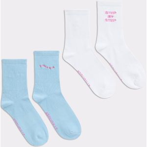 Mid Length Quote 2-Pack Sokken