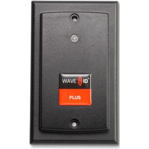 RDR-800W1BKB-P - WAVE ID Plus w/iCLASS & Seos Surface Mount Black EtherNet/IP PoE Reader