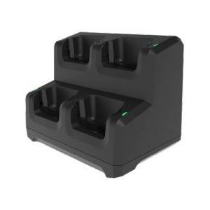 Zebra charging station, 4 slots, locking | CRD-EC5X-4SCOL-01