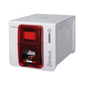 Evolis Zenius Expert, eenzijdig, 12 dots/mm (300 dpi), USB, Ethernet, contacloos, rood | ZN1H00HSRS