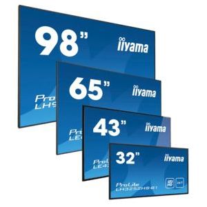 iiyama ProLite LFDs, 4K, USB, RS232, Ethernet, WLAN, kabel (RS232), zwart | LH5054UHS-B1AG