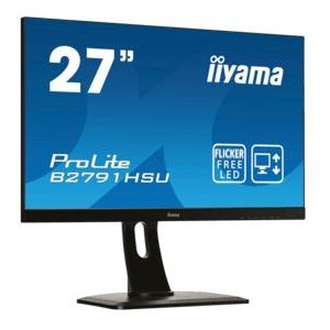 iiyama ProLite XUB27, Energy Class B, 68,6cm (27''), Full HD, USB, kabel (USB), zwart | XUB2763HSU-B1