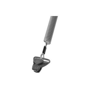 Zebra tether, coiled, clip | SG-EC30-CLIP1-01