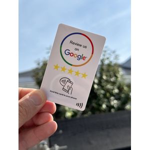 Google NFC Review card - NFC - Tap to phone recensie kaart - Boost je reviews