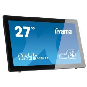 iiyama ProLite T27XX, 68,6cm (27''), Projected Capacitive, Full HD, USB, kabel (USB), zwart | T2755MSC-B1