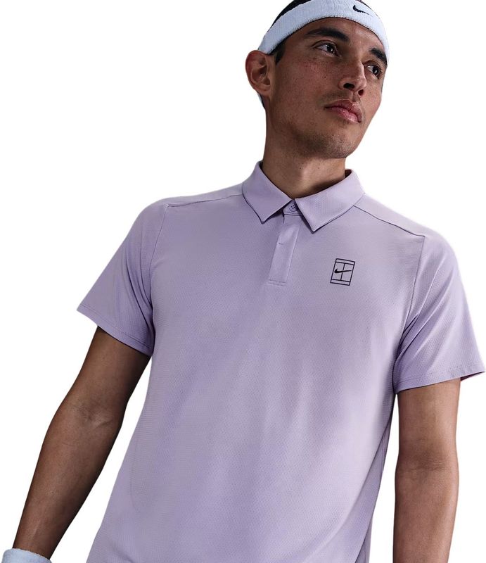 Nike - Court Advantage - Poloshirt - Lila - Polyester