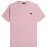 Fred Perry Ringer Casual T-shirt Heren Pink