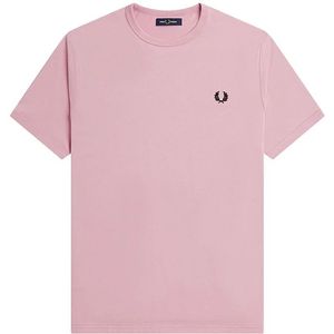 Fred Perry Ringer Casual T-shirt Heren Pink