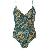 Barts Kalea Shaping One Piece Badpak Dames Blauw Dessin