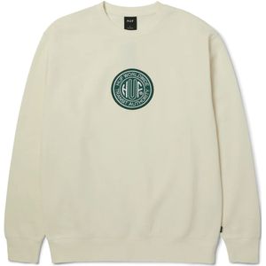 HUF - Transit Authority - Sweatshirt - Crème/Smaragd