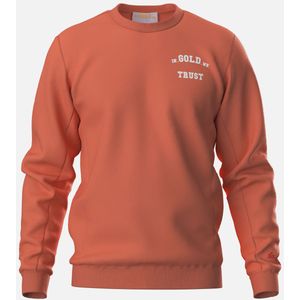 In Gold We Trust The Slim 2.0 Casual Sweater Heren Oranje S