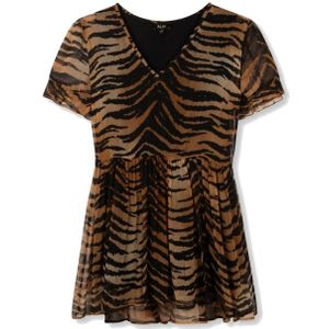 Alix The Label  Casual Jurk Dames Zwart Dessin M