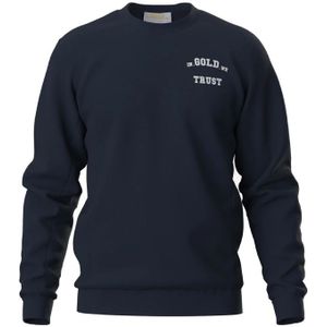 In Gold We Trust Kids The Slim 2.0 Casual Sweater Jongens Donkerblauw 128