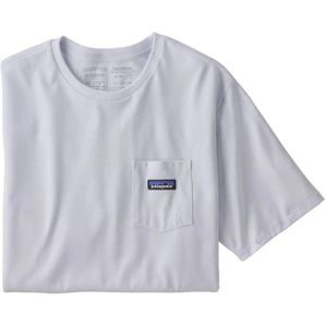 Patagonia P-6 Label Pocket Responsibili Casual T-shirt Heren Wit Xs