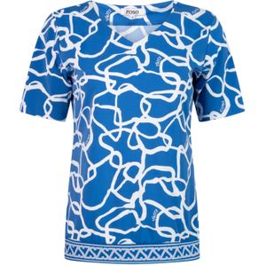 Zoso Phoenix Casaul T-shirt Dames Blauw