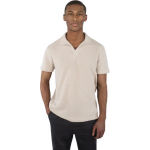 Ciszere Nelson Knitted Polo Heren Beige M