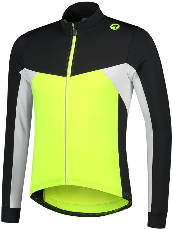 Rogelli Recco 2.0 Fietsshirt Lange Mouw Heren Geel 5xl