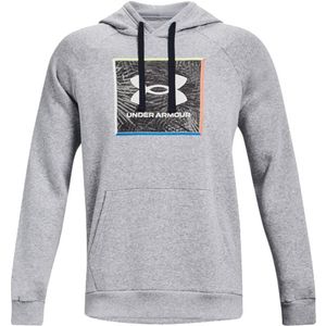 Under Armour Rival Fleece Graphic Sportsweater Heren Grijs M