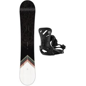 Salomon Sight Wide Incl.binding Snowboard Set Heren Zwart