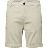 Selected Homme Casual Short Heren Licht Taupe