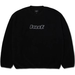 Huf H Dot Polar Fleece Casual Sweater Heren Zwart S