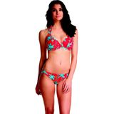 Ten Cate Twisted Padded Wired Bikini Top Dames Rood Dessin