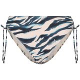 Cyell Wavy Water Bikini Slip Dames Blauw Dessin