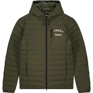 In Gold We Trust The K1 Hood Tussenjas Heren Donkergroen S