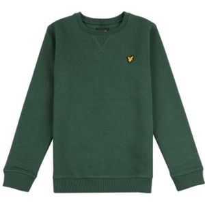 Lyle And Scott Classic Bb Crew Neck Fleece Casual Sweater Jongens Donkergroen 140