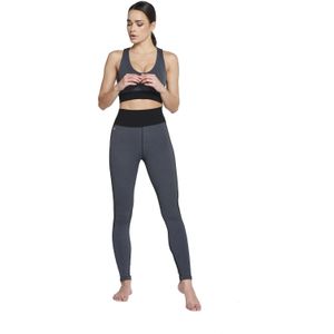 Lune Active Faye Diagonal Hardloop Broek Lang Dames Donkerblauw