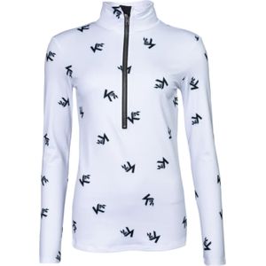 Kou Monogram Ski Pully Dames Wit S/36