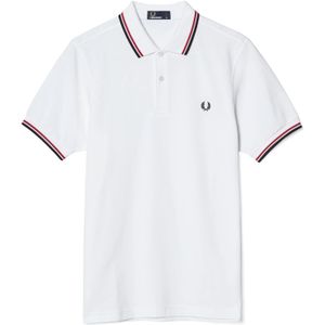 Fred Perry Twin Tipped Polo Heren Wit
