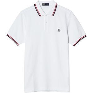 Fred Perry Twin Tipped Polo Heren Wit