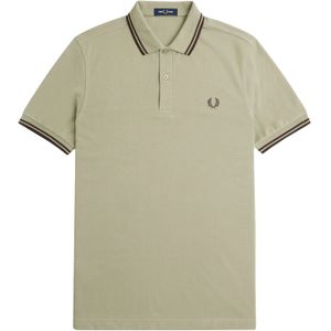 Fred Perry Twin Tipped Polo Heren Grijs