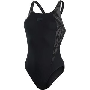 Speedo Eco+ H-boom Boom Splice Badpak Dames Zwart M/38